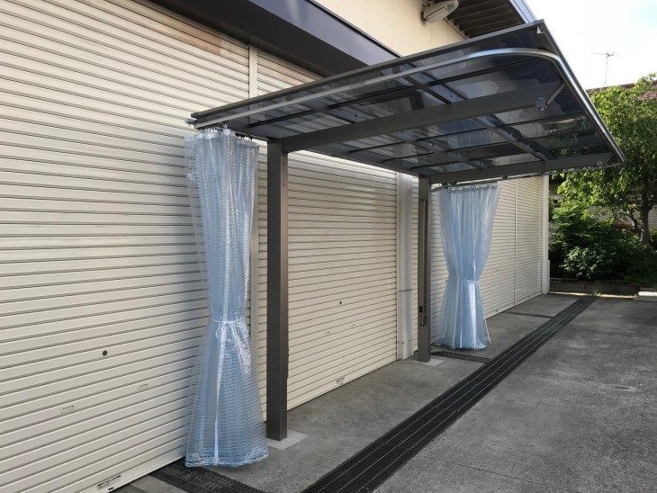 カーポートカーテン工事の施工実績 | 神奈川のテント屋.net